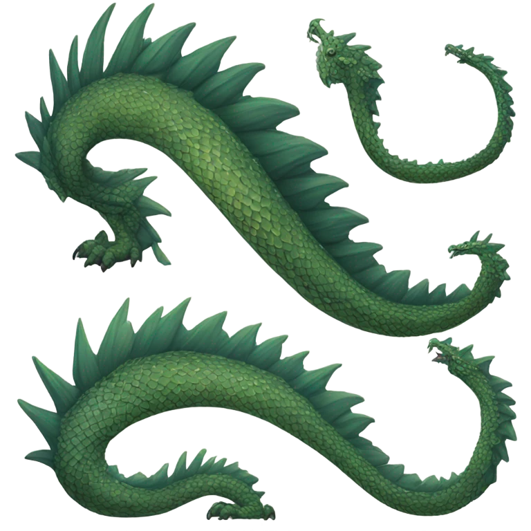big dragon tail emoji