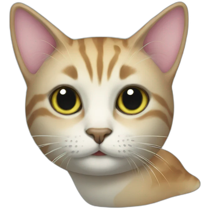Mermaid cat emoji