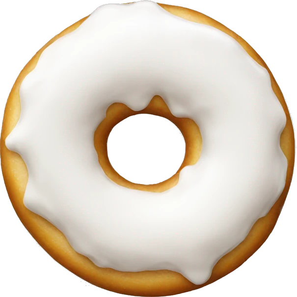 White donut  emoji