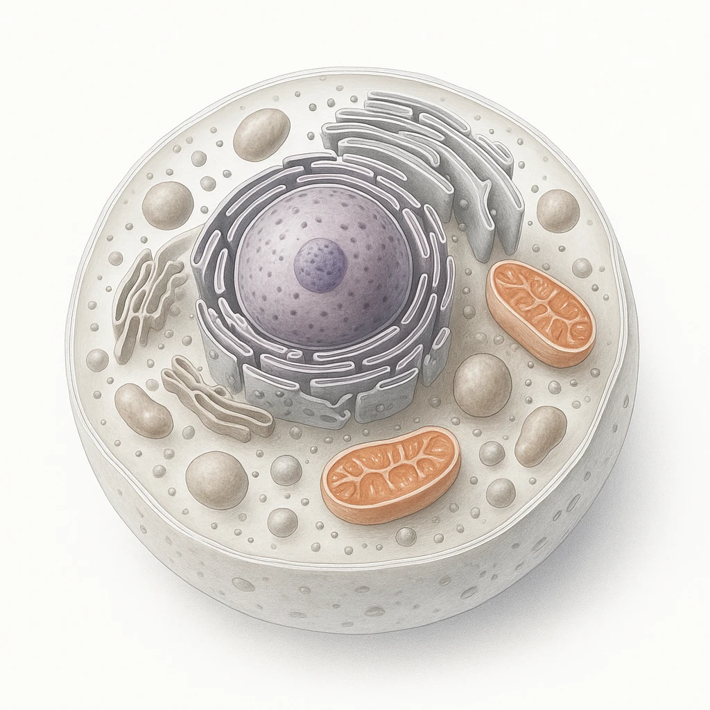 A highly detailed, scientifically accurate of a biological topics, on a white background, ultra-realistic 3D illustration.  The style should be clean lab-textbook style with subtle shadows and depth. Microscope-like precision, no artistic stylization. emoji