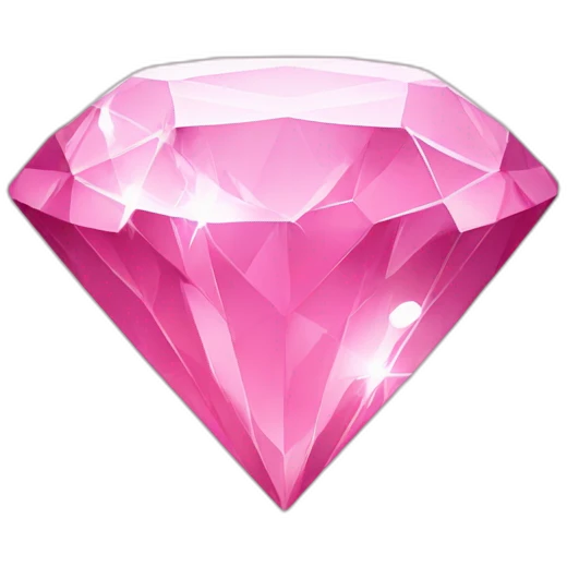 pink diamond with star emoji