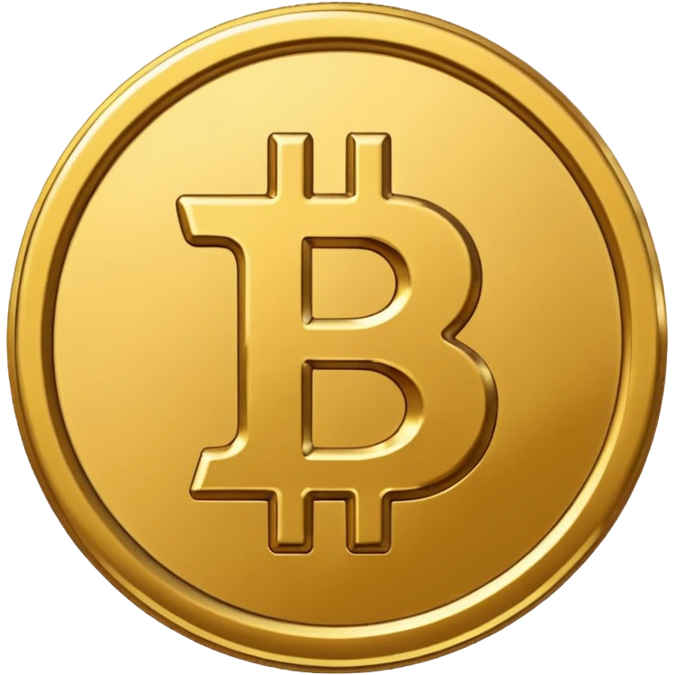 Bitcoin coin emoji smaller to fit WhatsApp  emoji