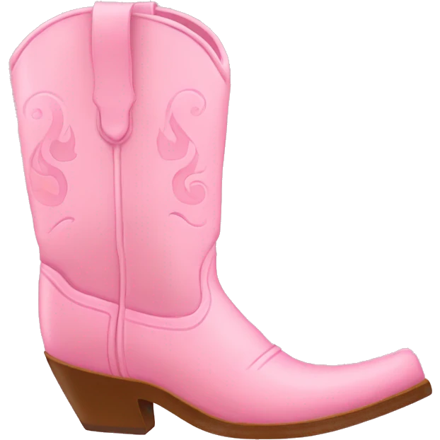 Light pink cowboy boots emoji