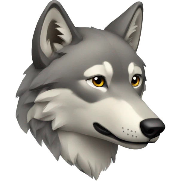 wolf in Siberia  emoji