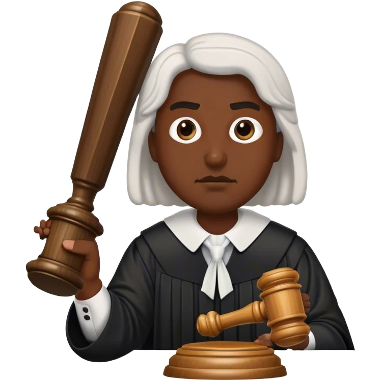 judge hammer slam down emoji