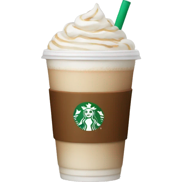 Aesthetic Starbucks latte emoji