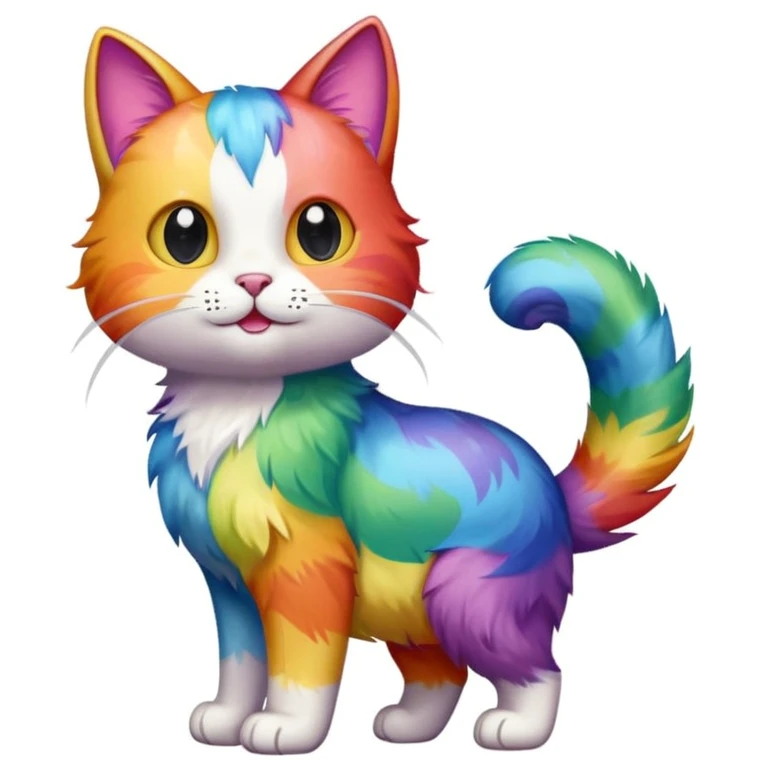 A rainbow cat emoji
