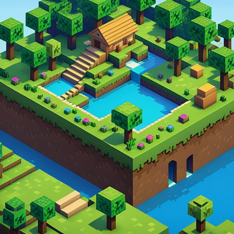 Minecraft landscape emoji