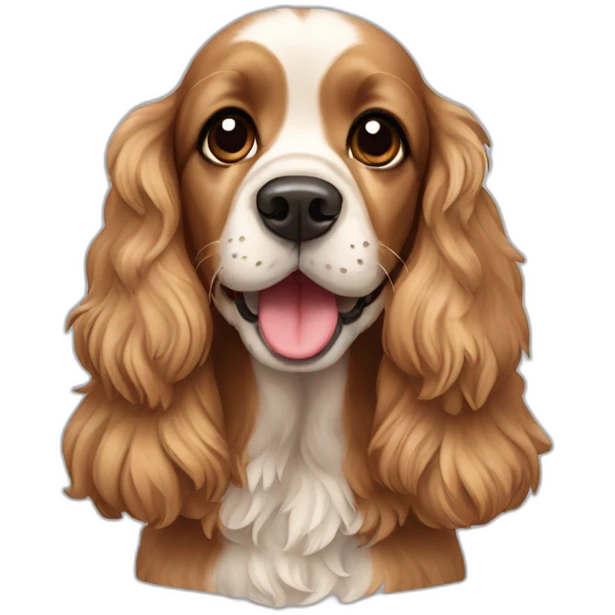 cute cocker spaniel  emoji
