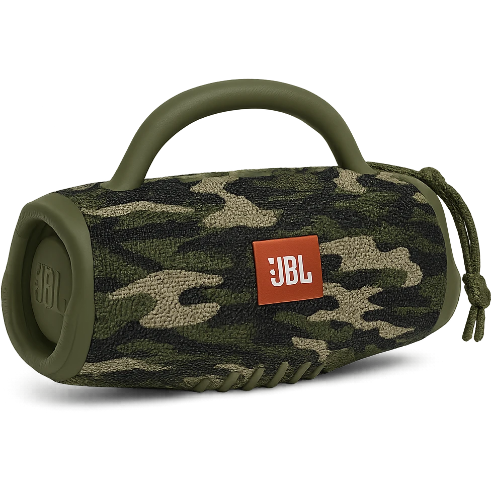 military-themed portable JBL speaker in camouflage colors emoji
