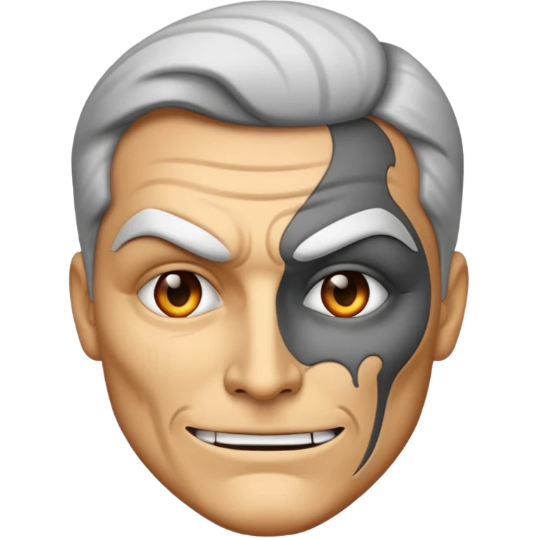 Two Face villian emoji  emoji