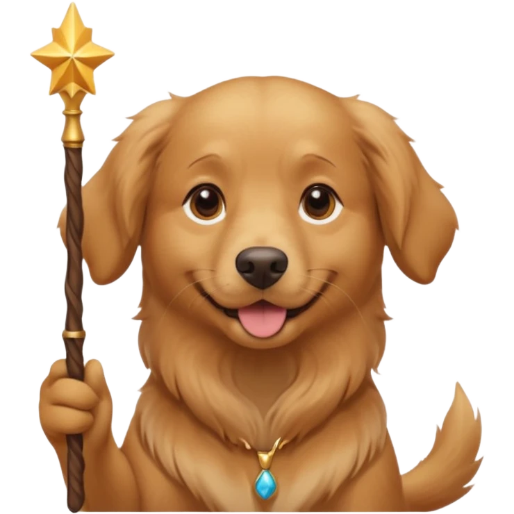 dog with a wand emoji
