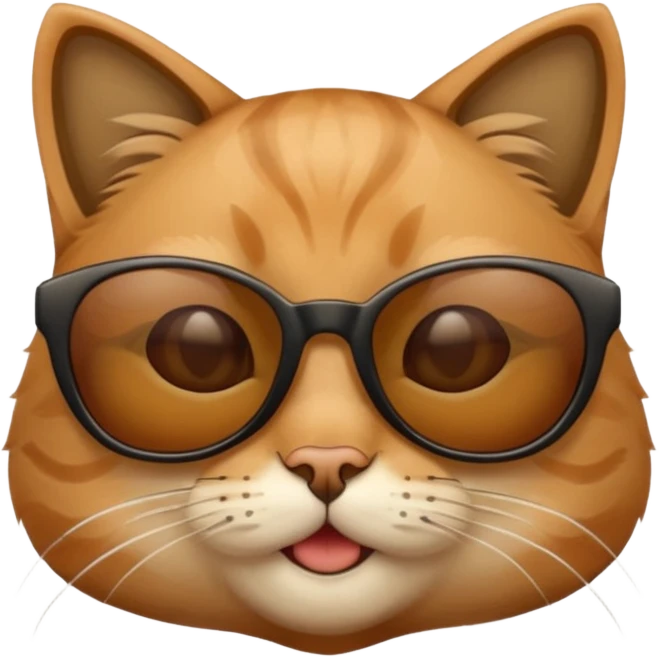 Cat wearing sunglasses emoji