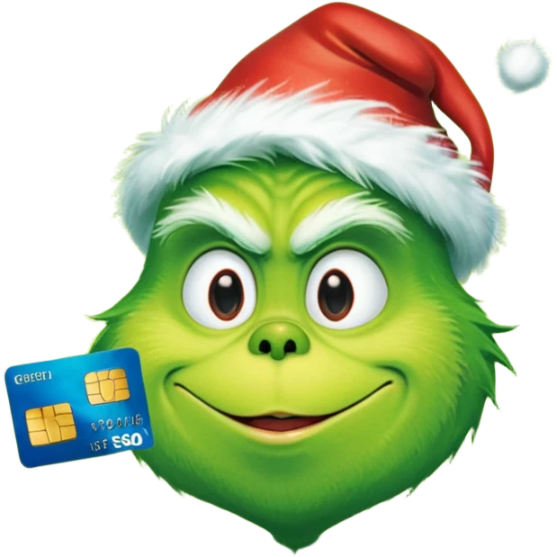 Grinch Credit Card emoji