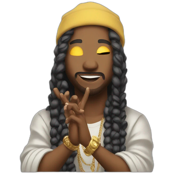 divine rapping emoji