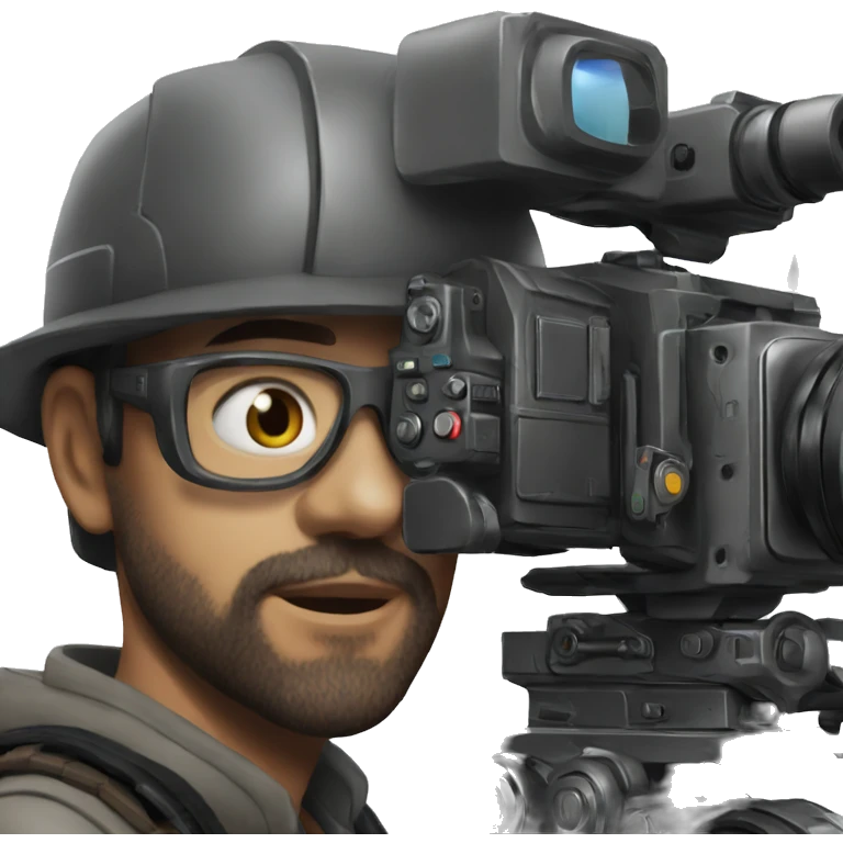 hyper realistic mech cameraman emoji