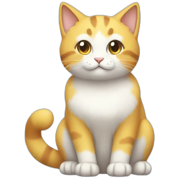 Sitting-bicolor-cat-ice-pokemon emoji