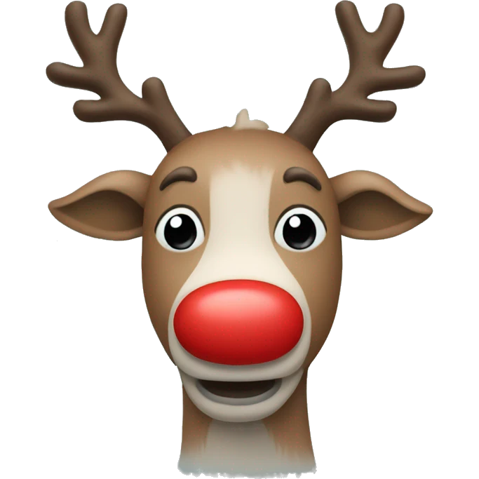 Red Nosed Reindeer emoji
