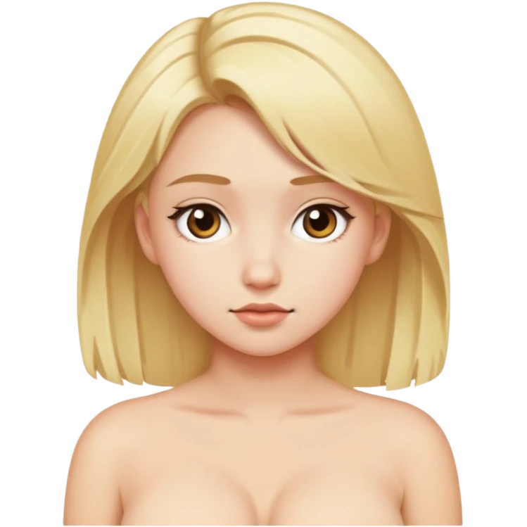 Teen with boobs emoji