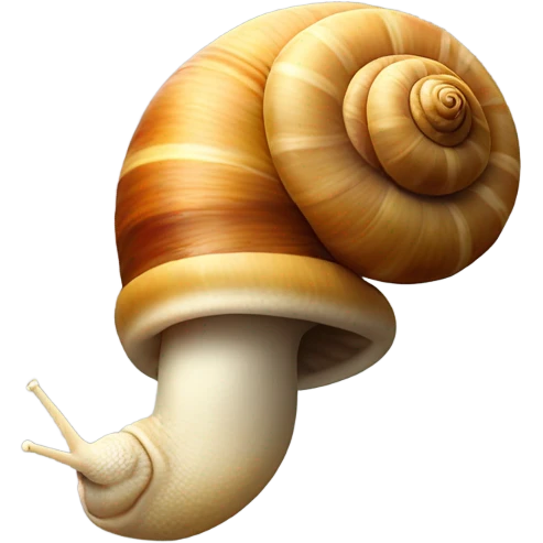 Snail smoking a cig emoji