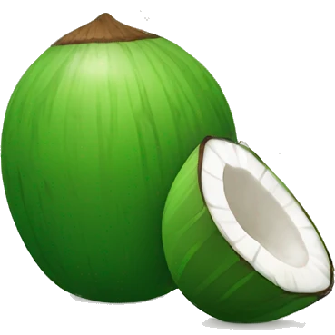Green coconut water  emoji