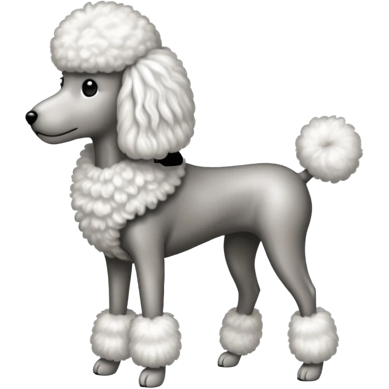 Poodle with very very long legs emoji