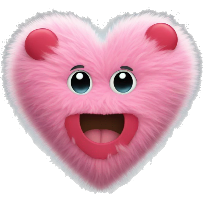 fuzzy heart emoji