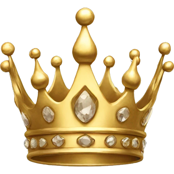 Crown gold emoji