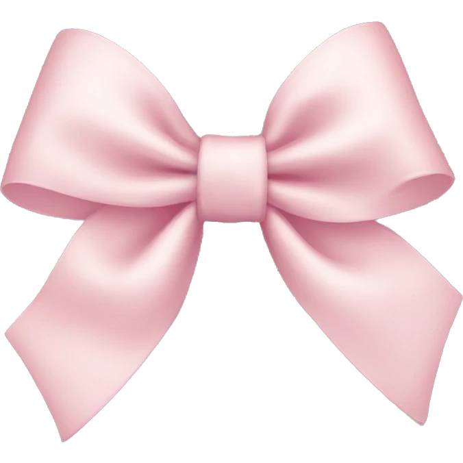Pale Pink bow emoji