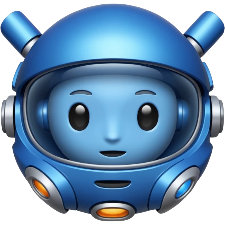 blue spacecraft emoji
