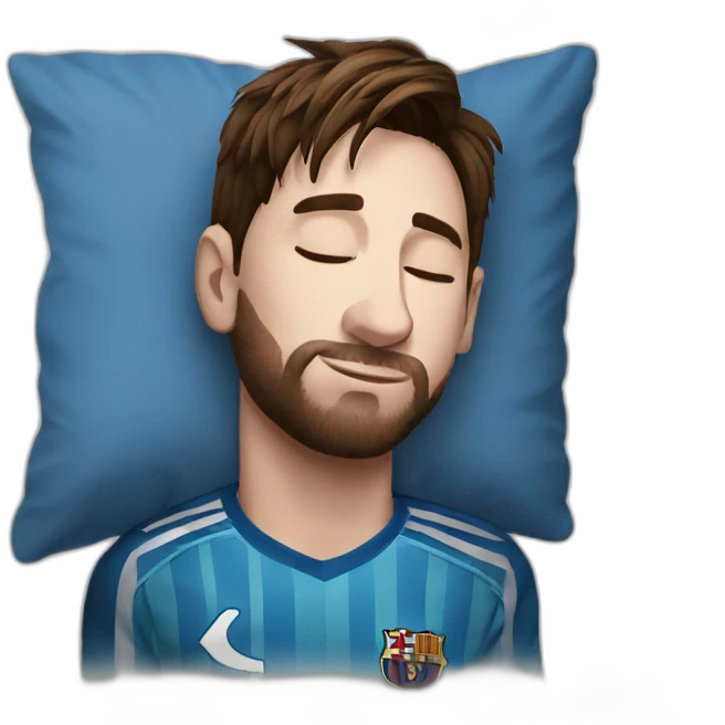 Leo messi black sleeping emoji