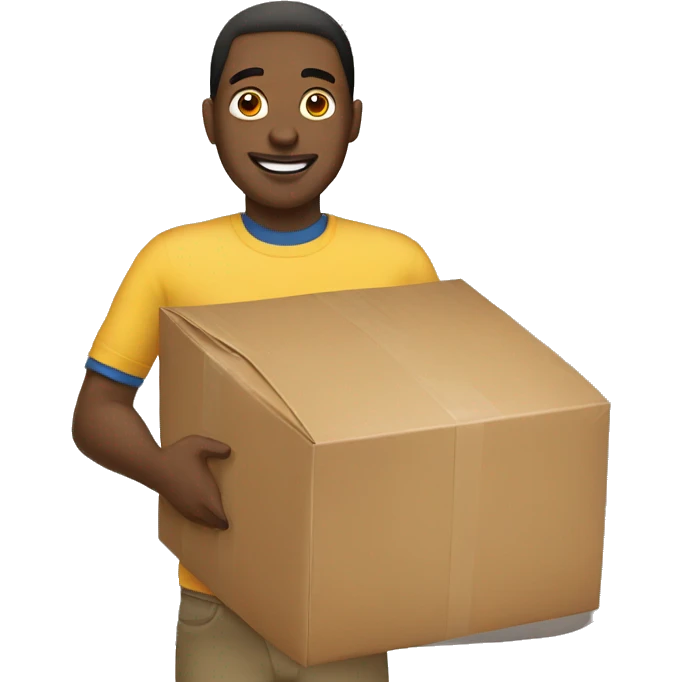 man taking package emoji