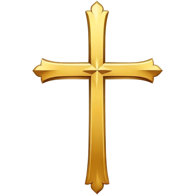 Christian cross that is golden emoji