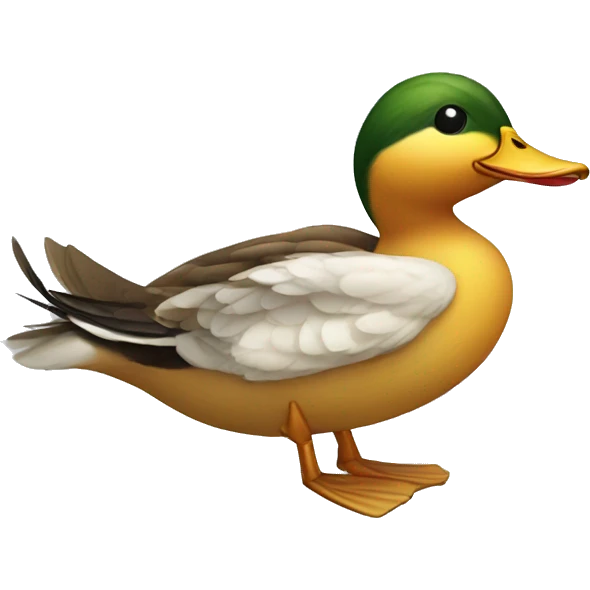 Duck fly emoji