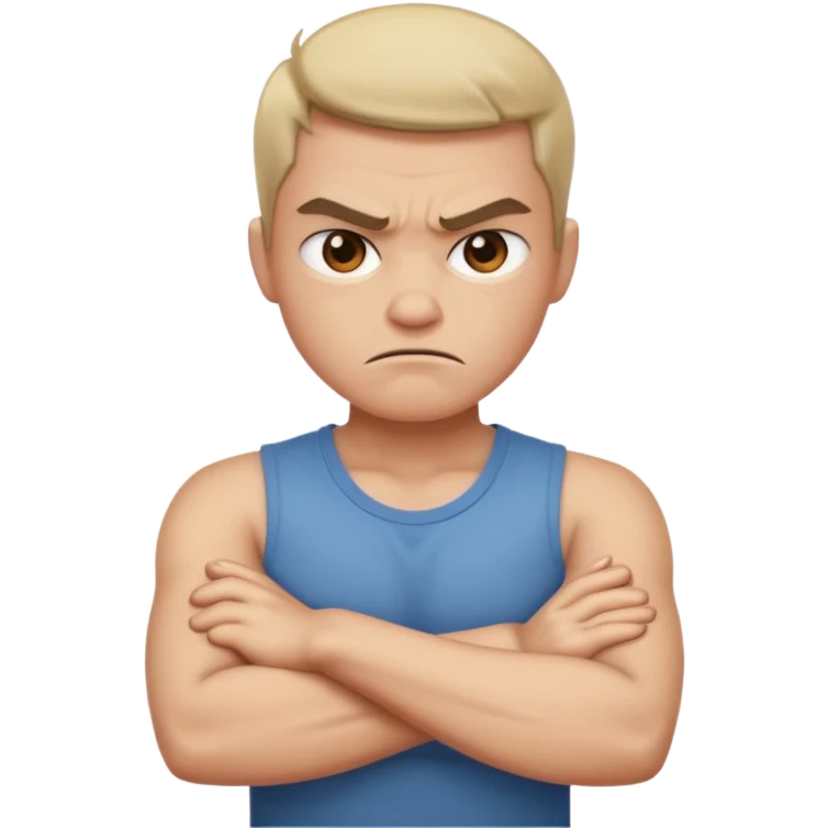 angry with arms crossed  emoji