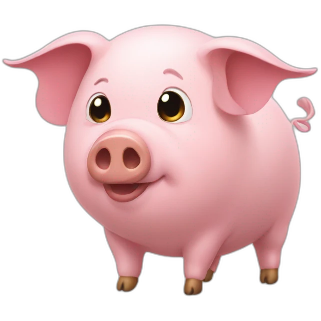 winged rounded pig emoji