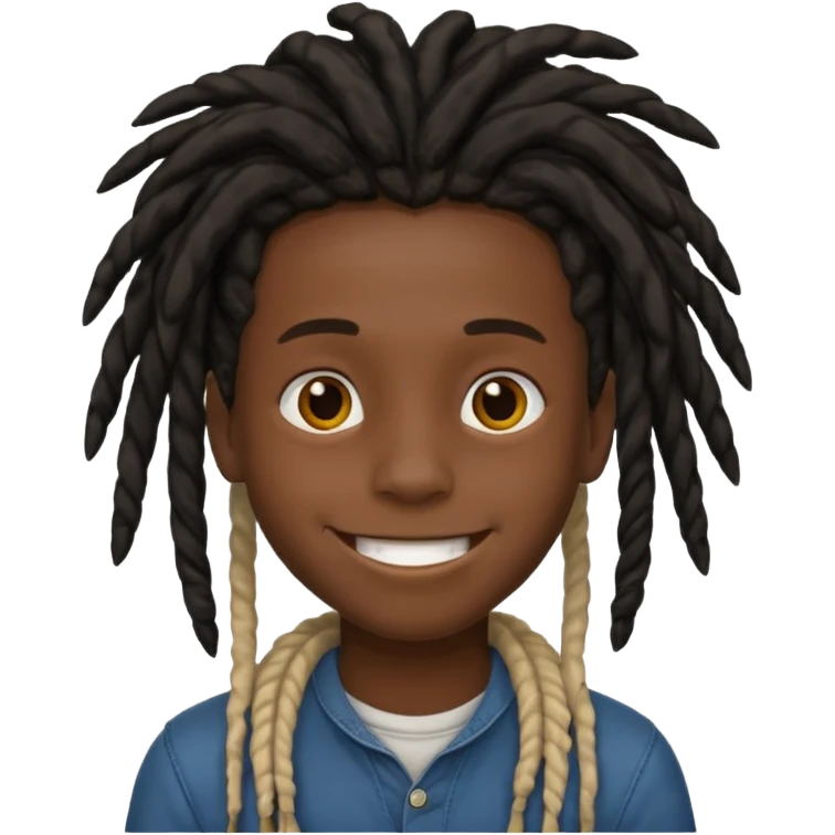 karate boy, black skin, dreadlocks emoji