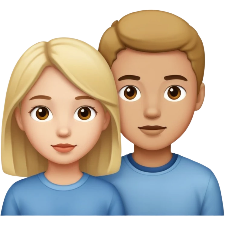 Girl with boy emoji