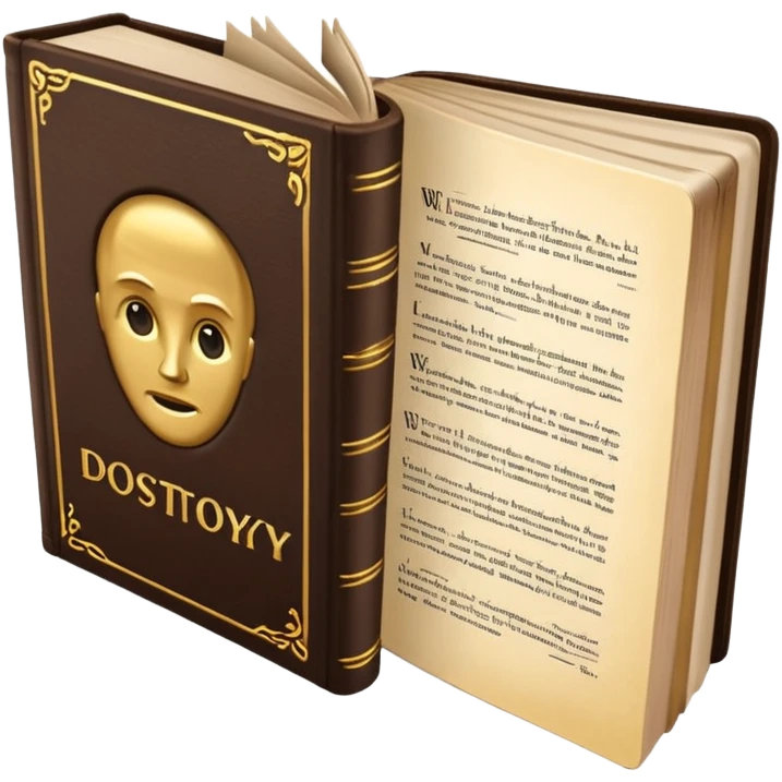 Dostoyevsky book emoji