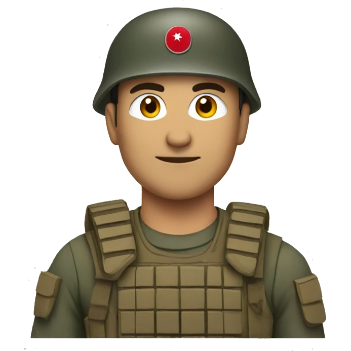 Turkish modern soldier emoji