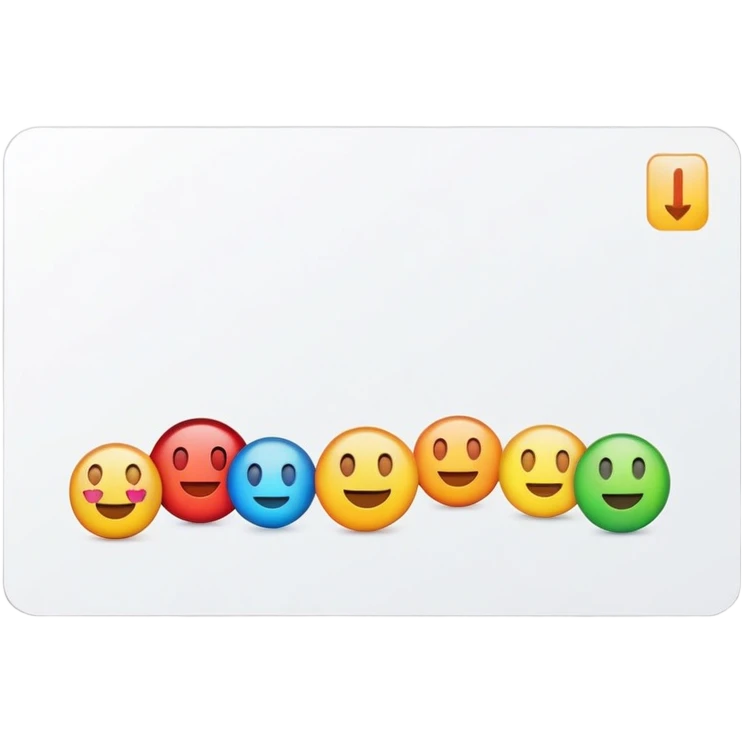 A postcard emoji
