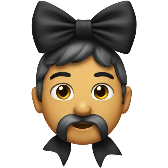 Black bow  emoji