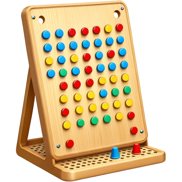plinko board with pegs and a chip emoji