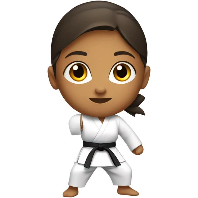 Erin doing karate emoji
