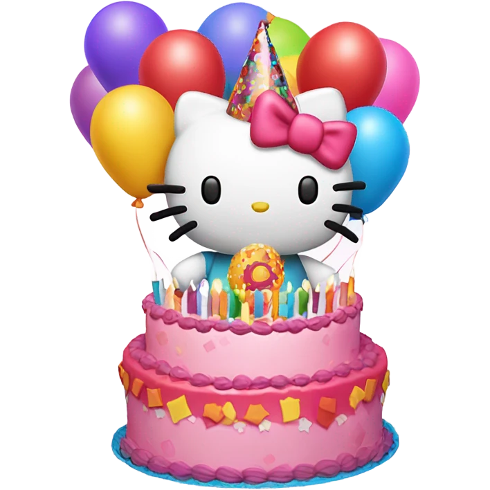 Hello kitty birthday emoji