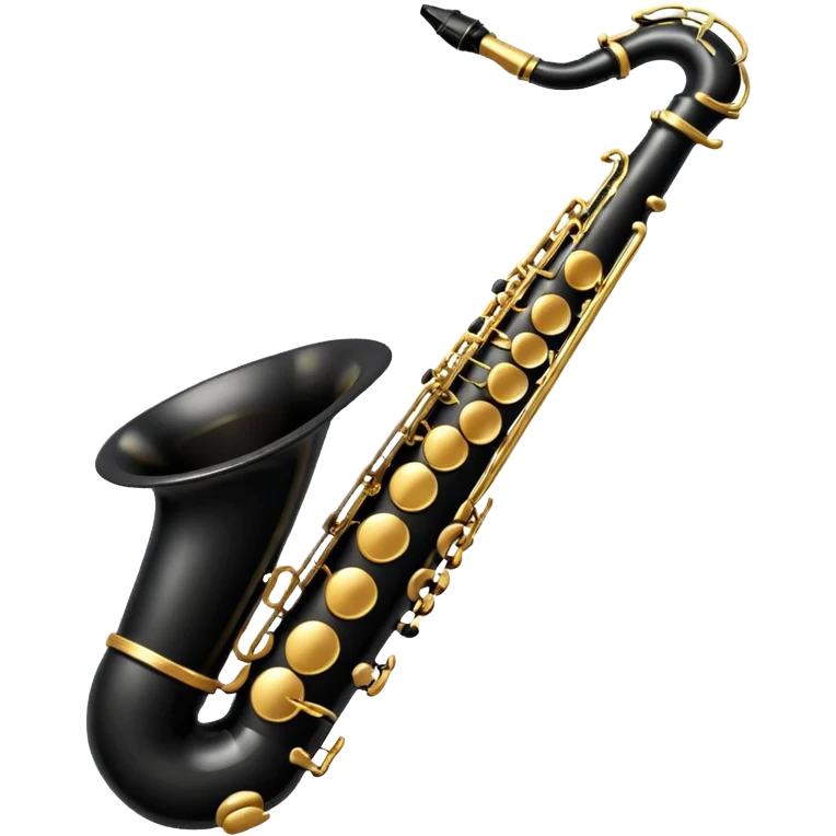 black saxophone  emoji