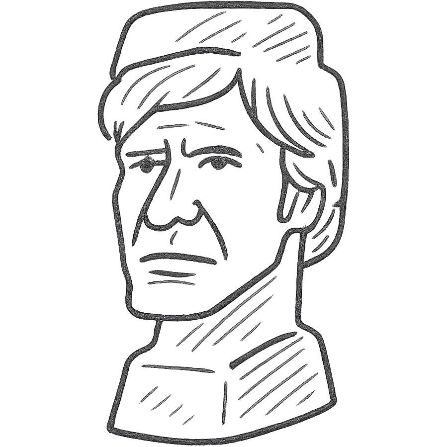 Moai statue with the face of Han Solo emoji