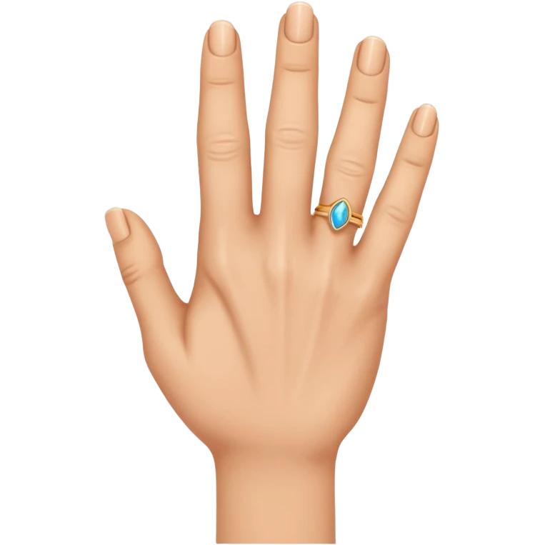 Hand but ring finger missing emoji