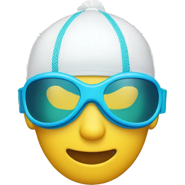 swim cap goggles emoji