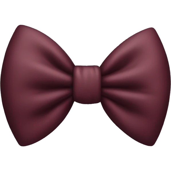 Maroon bow emoji